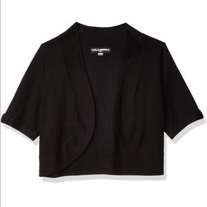 Karl Lagerfeld Paris Womens Bow Tie Cardigan XS